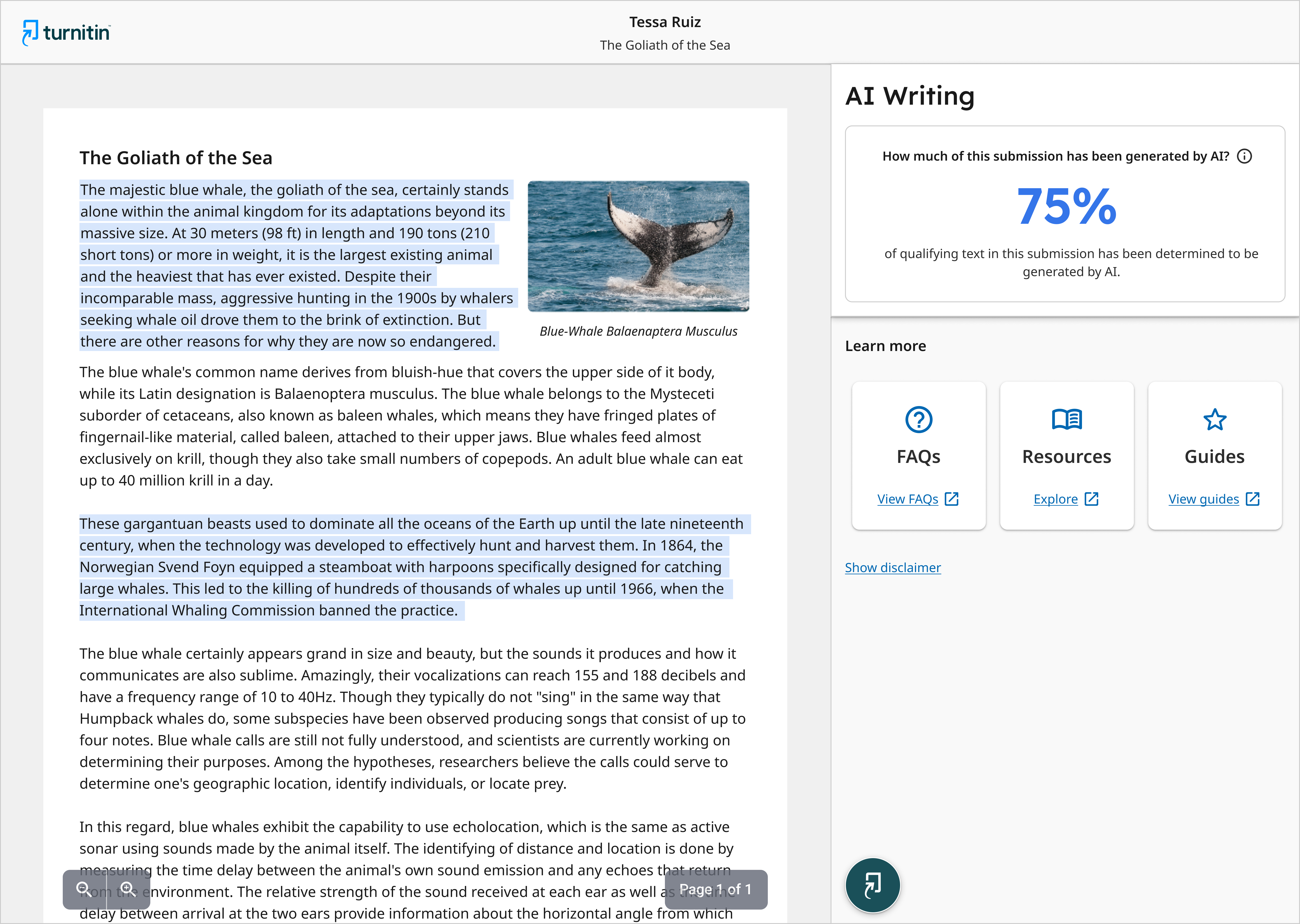 detect if an essay was written by ai